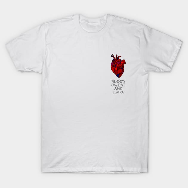 blood sweat and tears black T-Shirt by thecrazaykidnextdoor